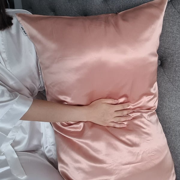 Rose Gold Silk Pillowcase