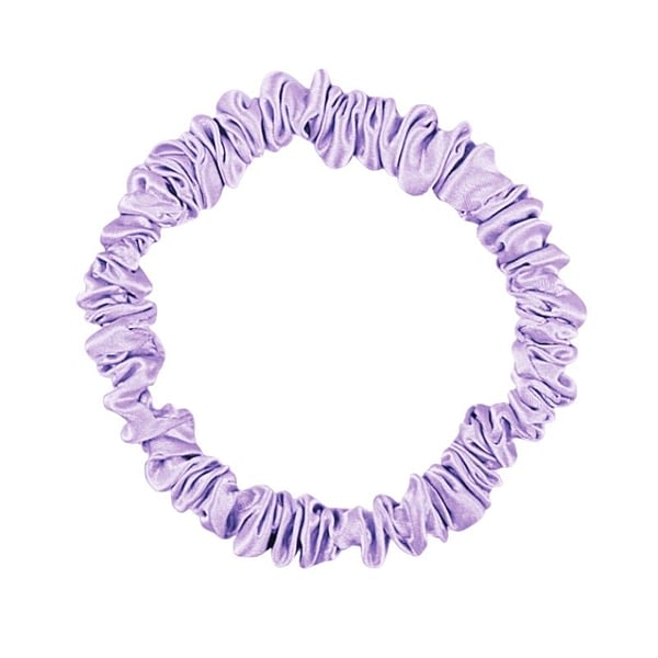 Purple Skinny Scrunchie Silk