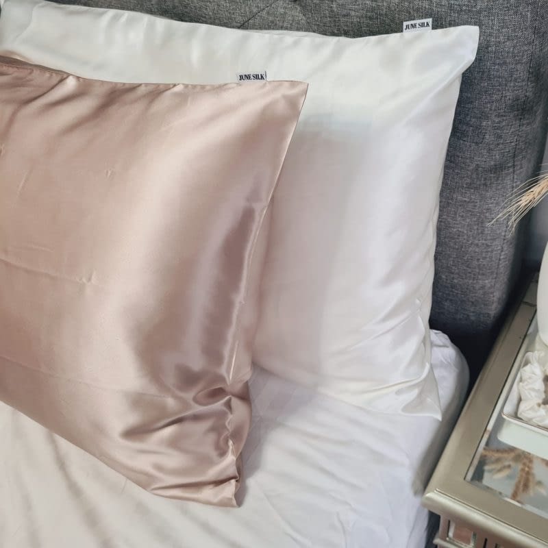 22 Momme Mulberry Silk Pillowcase (Envelope) Champagne June Silk