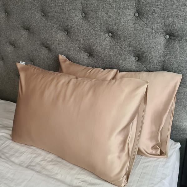 Honey Gold Silk Pillowcase Bedroom Decor